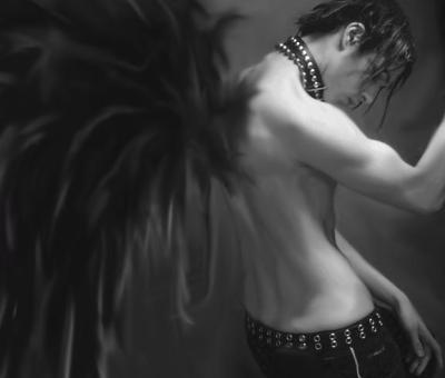 beau gosse en ailes